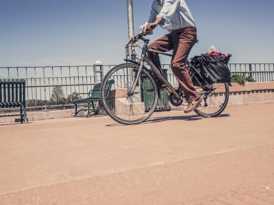 Prendre le vélo pour faire ses commissions