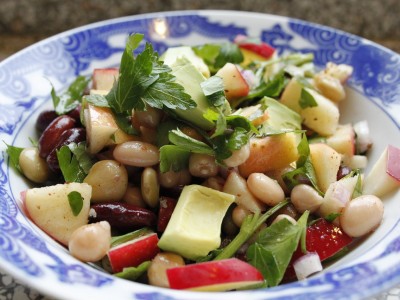 Faire une salade de légumineuses