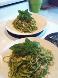 Bundles of basil