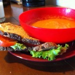 Soupe + Sandwich aux tomates