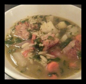 My own meatball soup