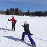 Sortie de ski de fond mère-fille