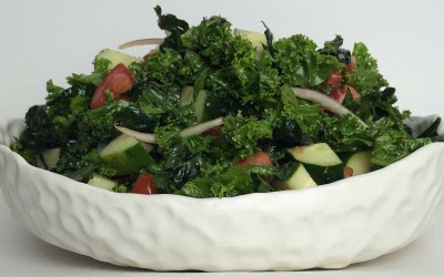 Kale, Tomato and Cucumber Salad